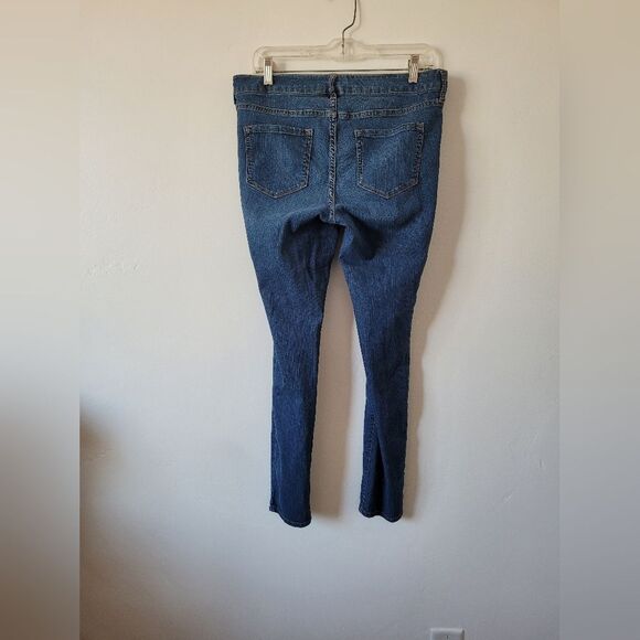 Old Navy Maternity Super Skinny Jeans Side Panel Medium Wash Comfy Pregnancy 6 - Picture 5 of 7